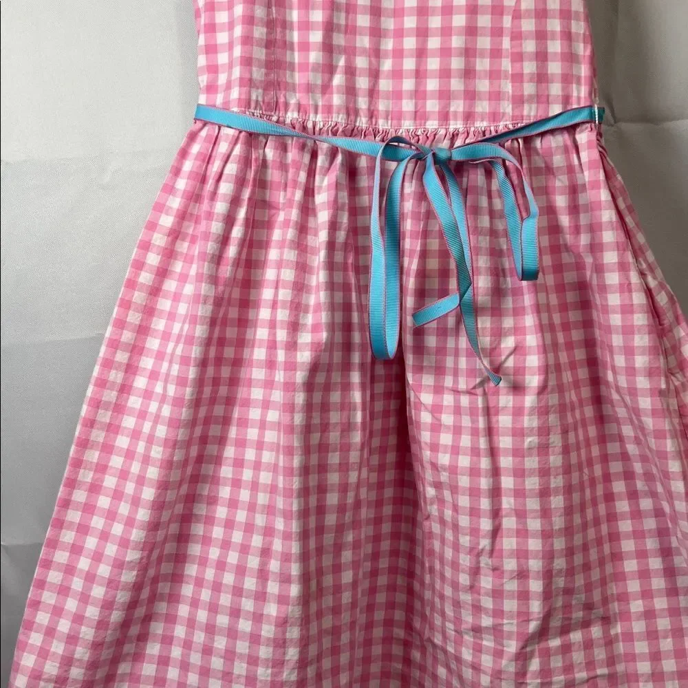 Ralph Lauren Pink and white gingham sleeveless dress size 4/4T